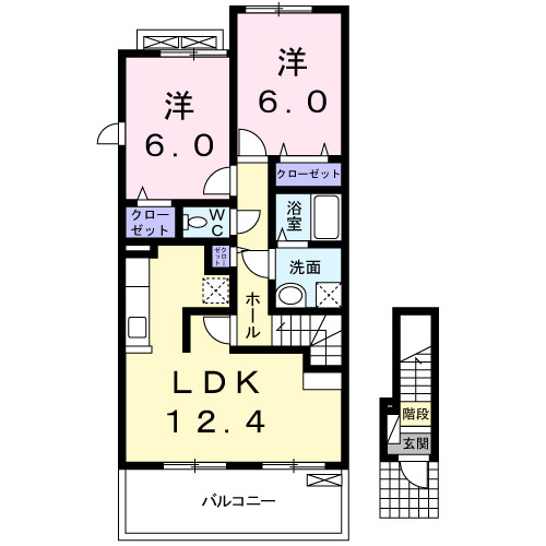 ホクレアビレッジ　Ⅰの間取り