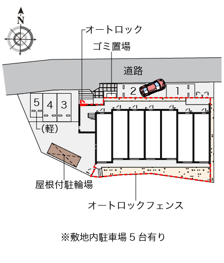 クレイノＰＯＣＫＥＴ　ＰＡＲＫ の区画図