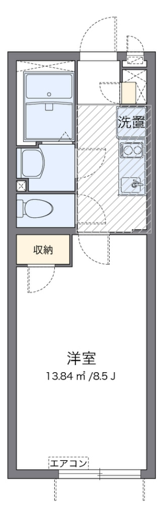 クレイノＰＯＣＫＥＴ　ＰＡＲＫ の間取り