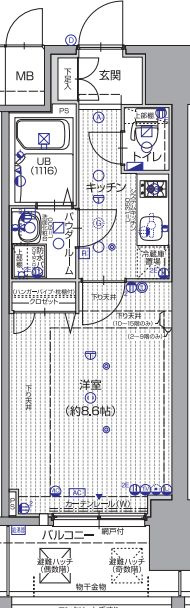 エスリード大阪天満宮の間取り