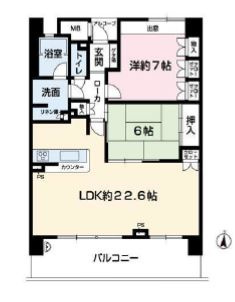 ビスタグランデ舞子B棟の間取り