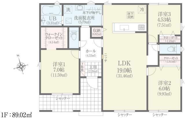 佐久市伴野01期の間取り|新規販売開始しました！ローン相談お任せください！！お問合せは＜Tel 026-477-7419＞まで♪
