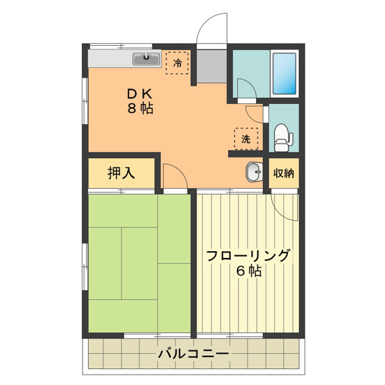 【間取り】 | シティハイムコスモス
