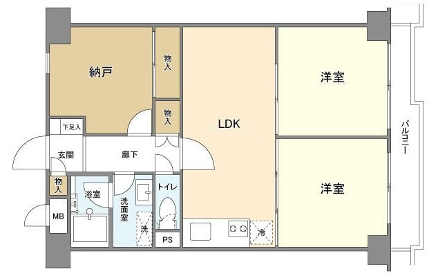 クレール武蔵小山の間取り|間取りです。