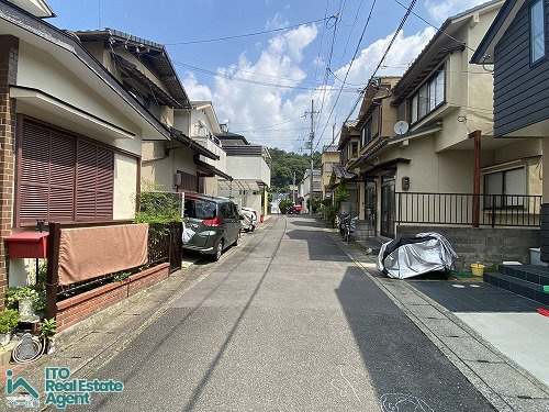 修学院西沮沢町 土地の前面道路含む現地写真
