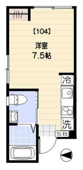 【間取り】 | ピースフルパレス品川