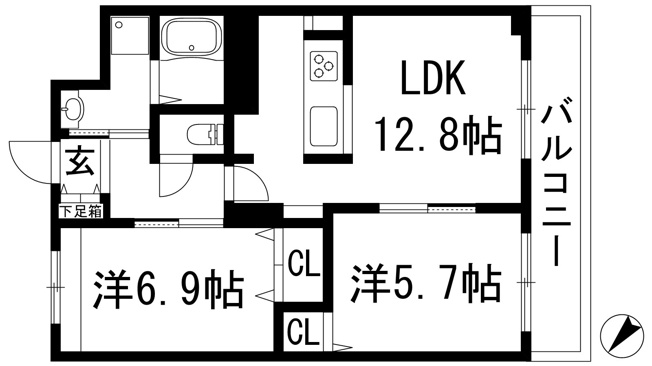 【間取り】 | Domingo甲東園