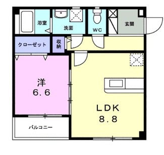 【間取り】 | オアシス | 間取りです。