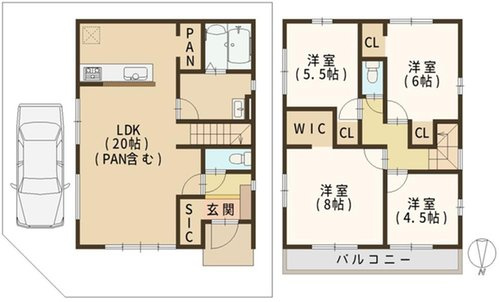 【間取り】 | ☆藤井寺市小山5丁目　新築一戸建て