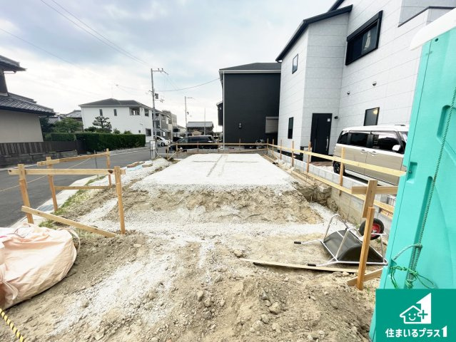 城陽市奈島久保野　第4期　新築一戸建ての外観|現在建築中！落ち着いた街並みで新生活を始めることが出来そう！周辺の物件も併せてご紹介させて頂きます！