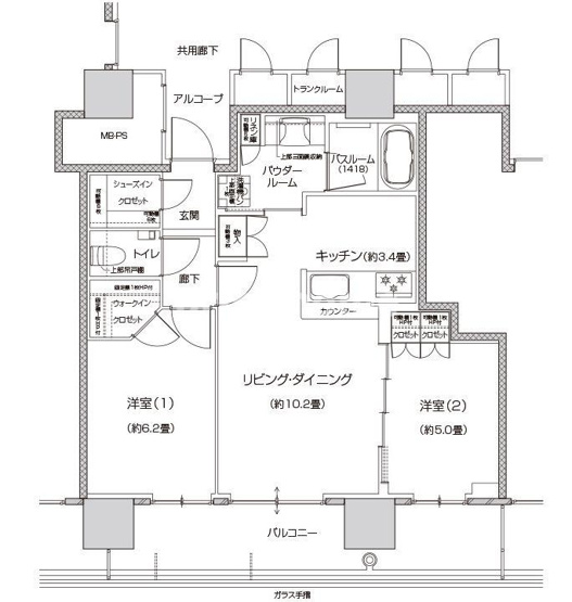 【間取り】 | TERIHA THE TOWER　★プライスホームなら仲介手数料が無料です★