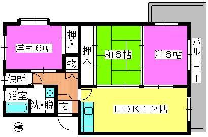 ハイツ立川の間取り