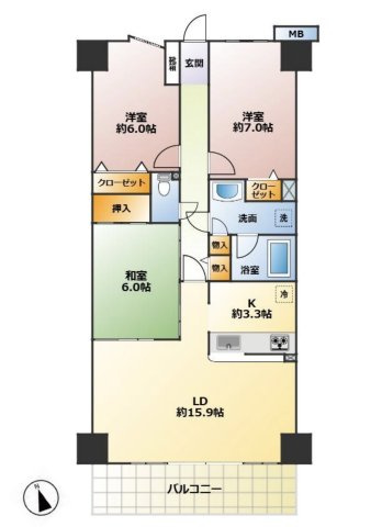 【間取り】 | ルネ・グランガーデン