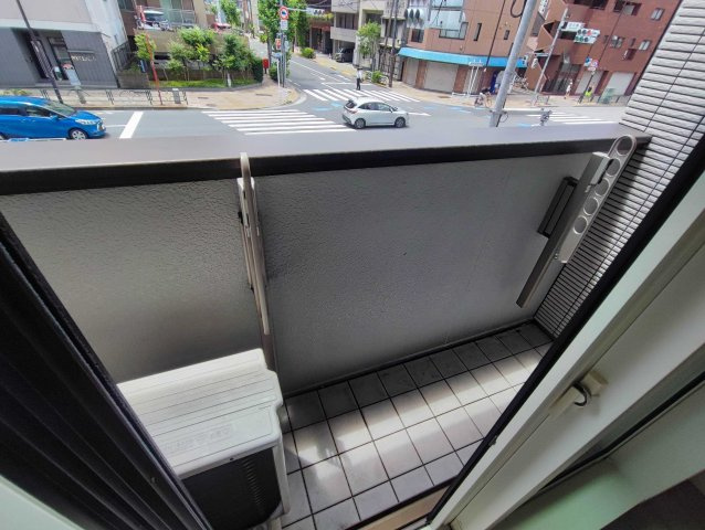 ソレイユ新大橋のバルコニー
