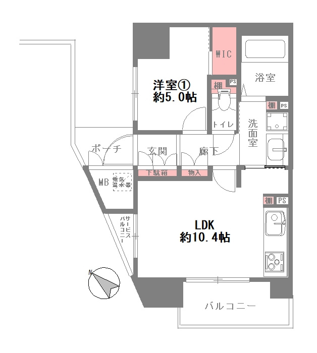 神戸元町山手ヴィアージュの間取り