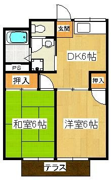 ヴィラ中山Ｃの間取り