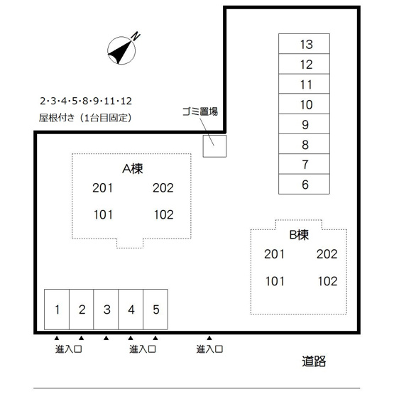 【区画図】 | カメーリアⅠ B棟