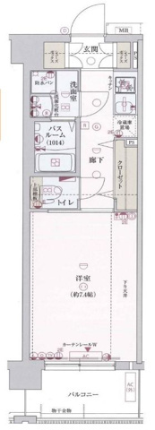 レジデンス京都ゲートシティの間取り