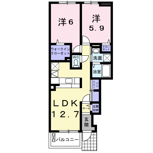 【間取り】 | アジュール岩出