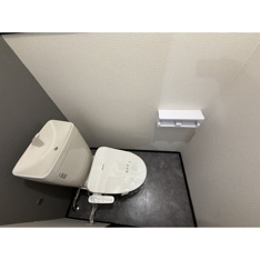 落ち着いた色調のトイレです
