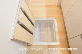 大きなスペースがあり、収納には困りません