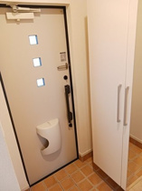 シンプルで使いやすい玄関です
