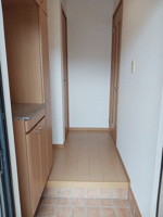 落ち着いた玄関です