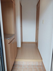 落ち着いた玄関です