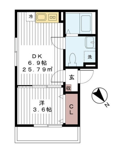 AJ新松戸Ⅱの間取り