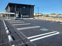 駐車場に車を止められます