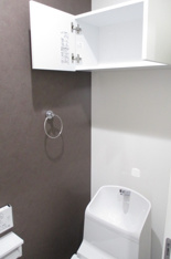 ゆったりとした空間のトイレです