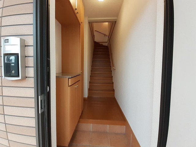 落ち着いた玄関です