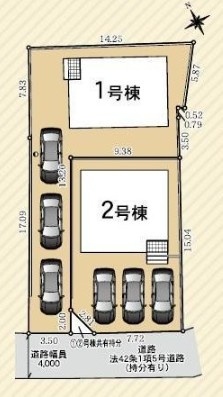 【区画図】 | 富士宮市城北町第2　新築戸建て　1号棟