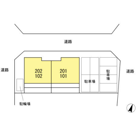 カサ　フェリスＮの区画図