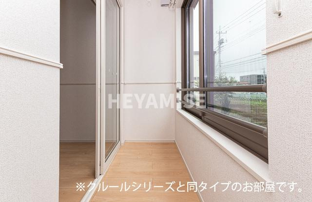 パラディ久山四番館のバルコニー|※室内画像は類似物件のもの