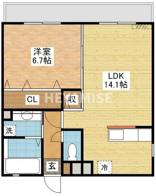 エトワール諫早の間取り