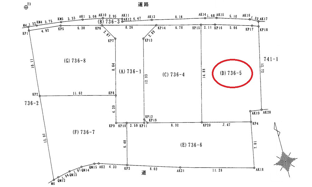 廿日市市地御前3丁目の土地図