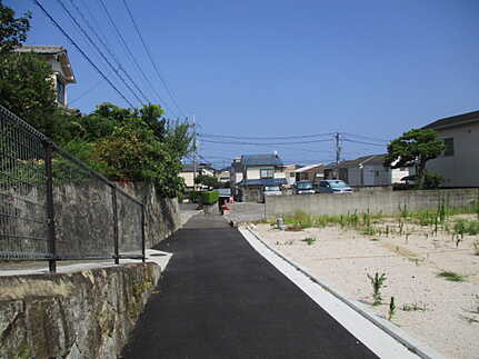 廿日市市地御前3丁目の前面道路含む現地写真