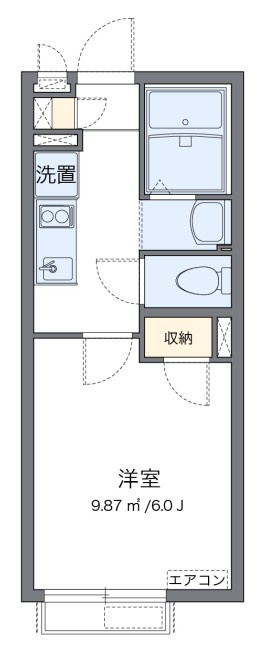 クレイノＭＵＳＡＳＨＩ壱号館の間取り