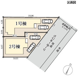 仲介手数料不要　リーブルガーデン合志市幾久富第五【南ヶ丘小・合志中】の区画図