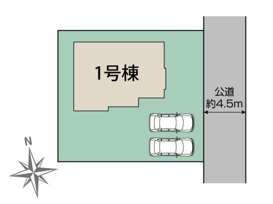 取手市吉田　新築戸建の区画図