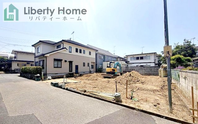 取手市吉田　新築戸建の前面道路含む現地写真