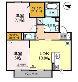セジュールU南館の間取り