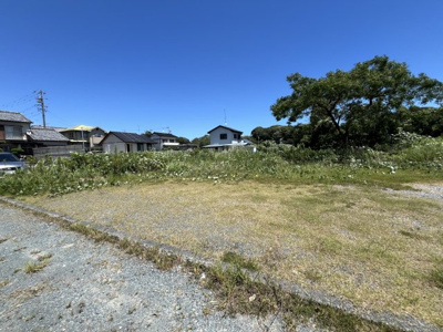 【外観】 | 磐田市見付　駐車場・資材置場用売土地 | 土地面積：公簿 160.00㎡(48.39坪)  