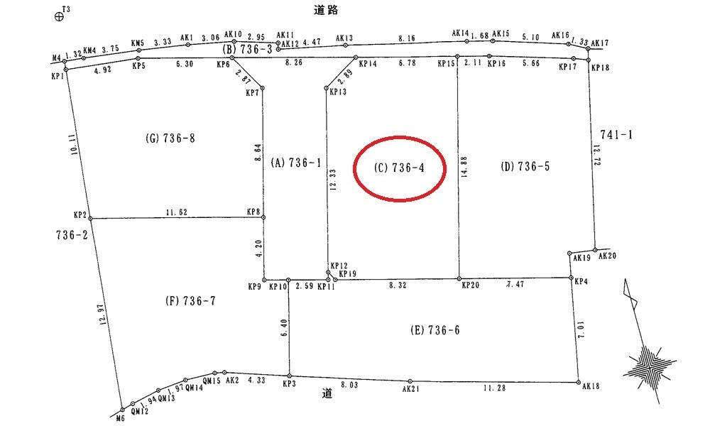 廿日市市地御前３丁目の土地図