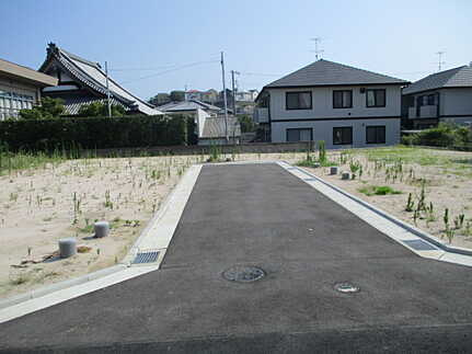 廿日市市地御前３丁目の前面道路含む現地写真