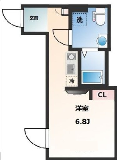 Novel　Court　東日暮里の間取り