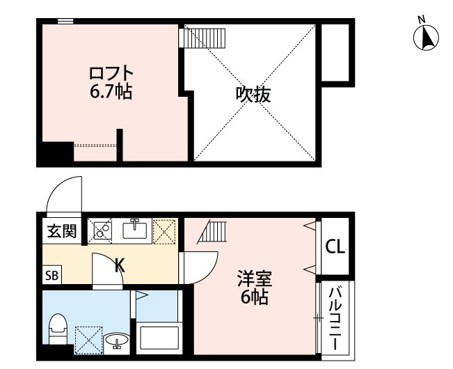 ルッカ新松戸【仲介手数料：不要】対象物件！の間取り