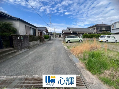 【前面道路含む現地写真】 | 山陽小野田市柿の木坂三丁目・土地／約56坪 | 現地（2026年7月24日撮影）