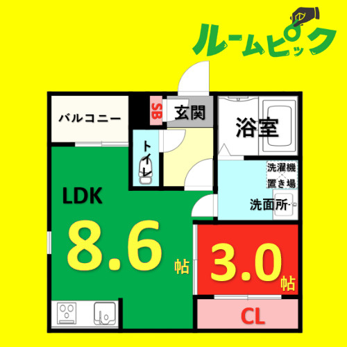 REGALEST中村公園deux　名古屋市賃貸　仲介手数料無料の間取り